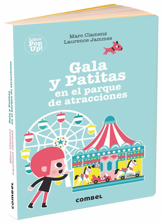 Imagen de Gala y patitas en el parque de atracciones. Libro pop-up
