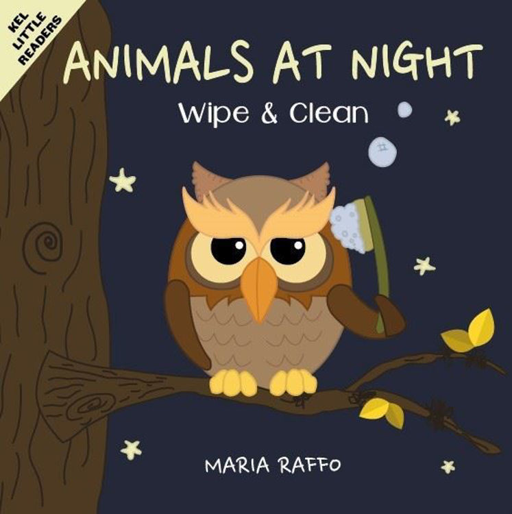 Imagen de Animals at night - kellittle readers wipe & clean