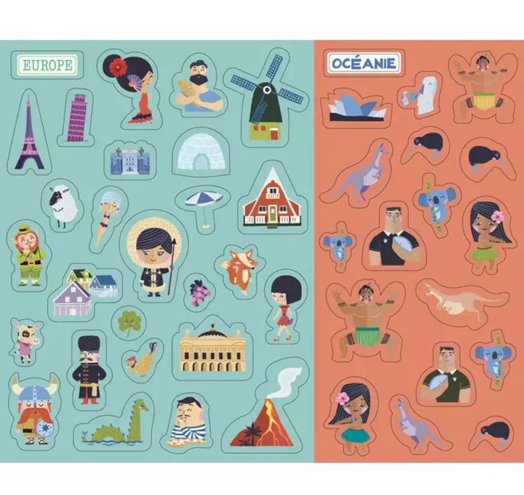 Imagen de Poster con stickers