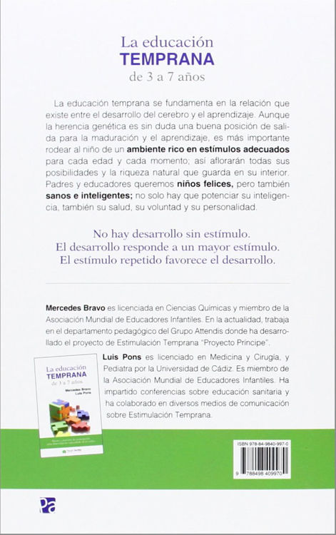 Imagen de La educación temprana de 3 a 7 años