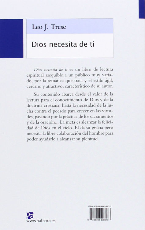 Imagen de Dios necesita de ti