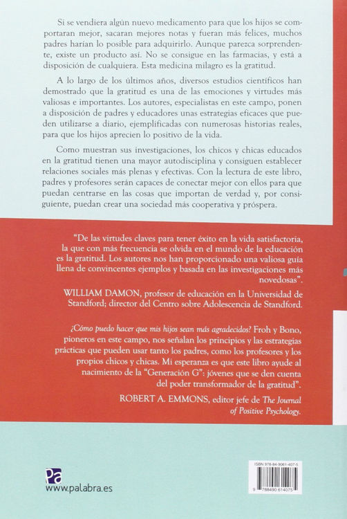 Imagen de Educar en la gratitud