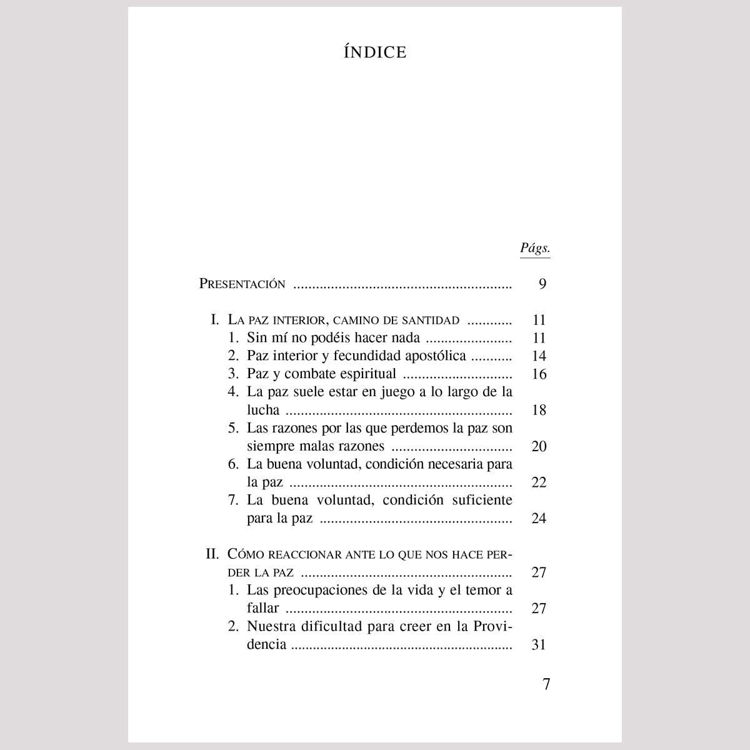 Imagen de La paz interior. Patmos