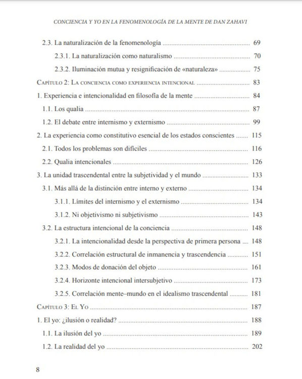 Imagen de Conciencia y yo en la fenomenología de la mente de Dan Zahav