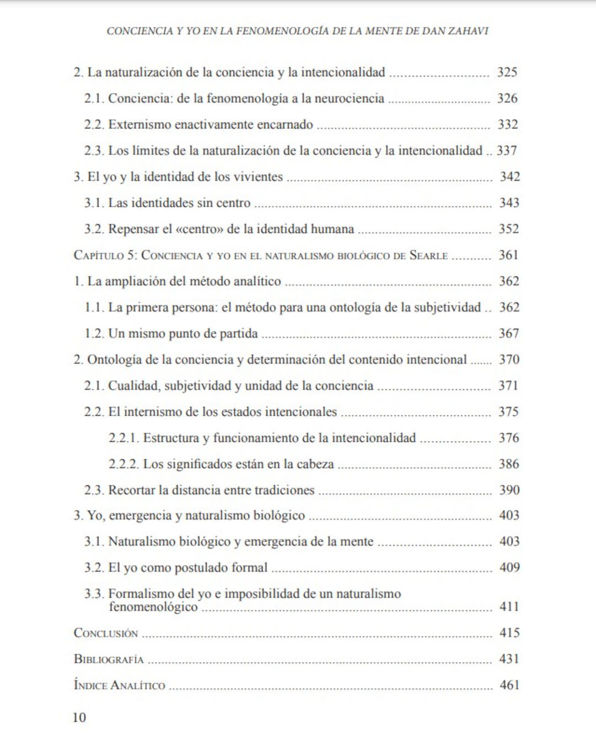 Imagen de Conciencia y yo en la fenomenología de la mente de Dan Zahav