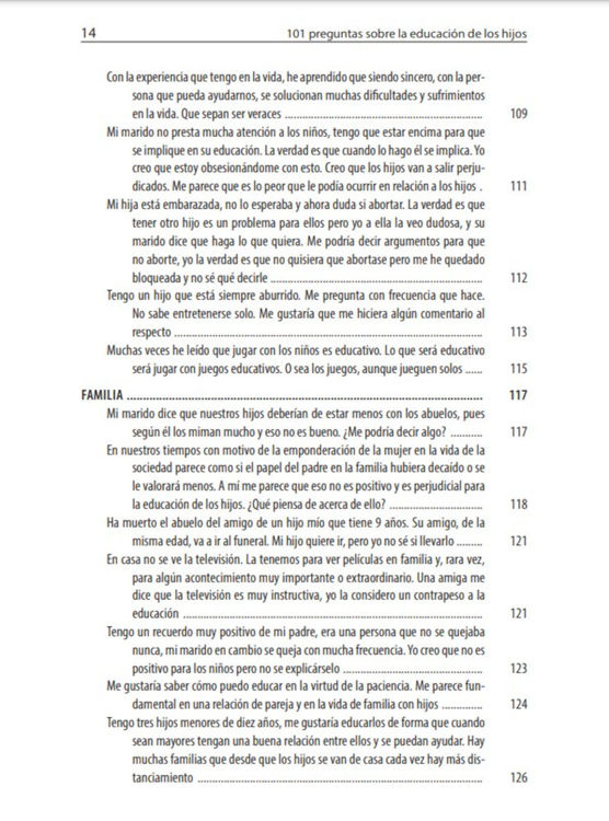 Imagen de 101 preguntas sobre la educación de los hijos