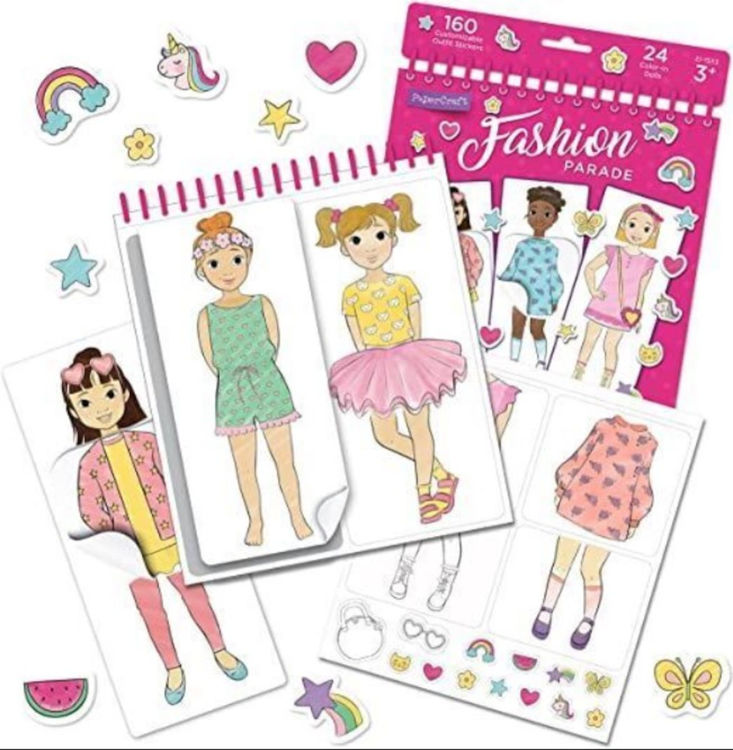 Imagen de Papercraft Fashion Parade. Muñecas de papel para vestir y colorear