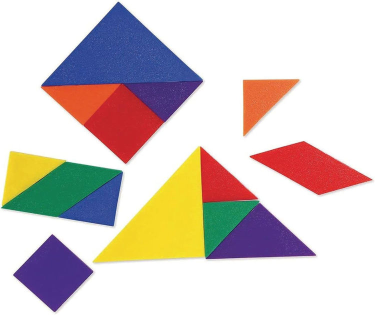 Imagen de Tangrams(set de 30) 4 colores