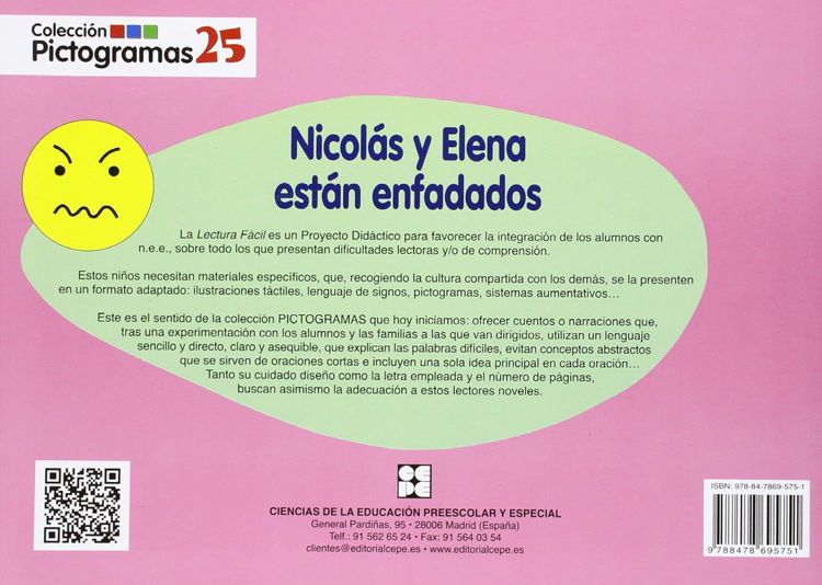Imagen de Pictogramas: Nicolás y Elena están enfadados