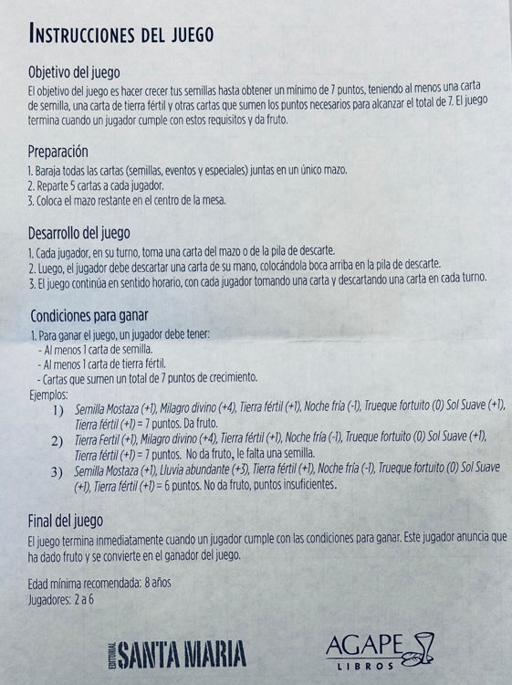 Imagen de El Sembrador. Juego de cartas