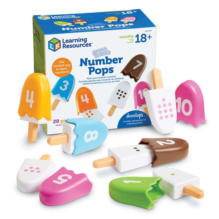 Imagen de Smart Snacks® Number Pops. Helados contadores