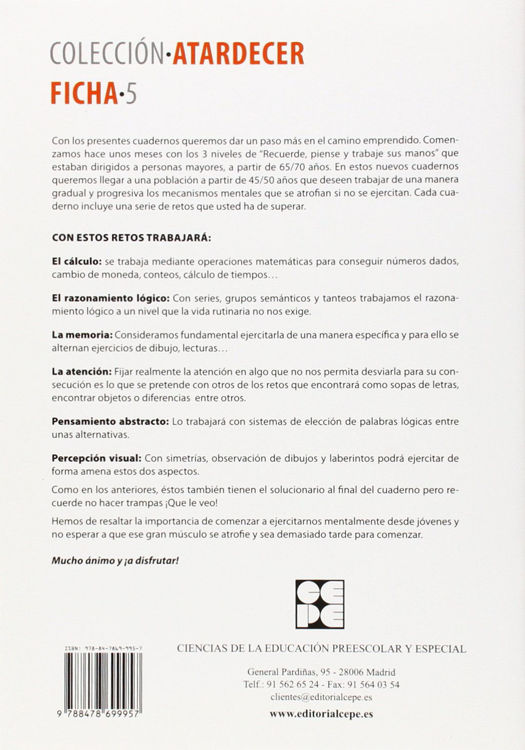 Imagen de Entrene la mente y disfrute. Nivel 2