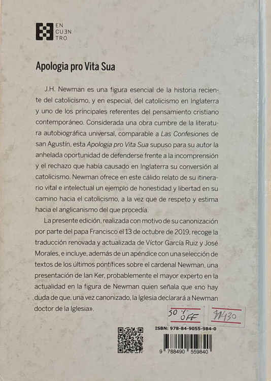 Imagen de Apología pro vita sua