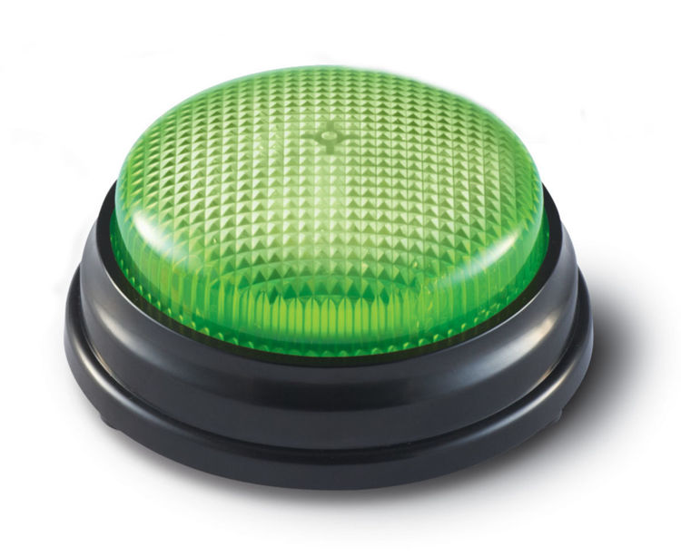 Imagen de Buzzer con luces y sonidos x1 verde