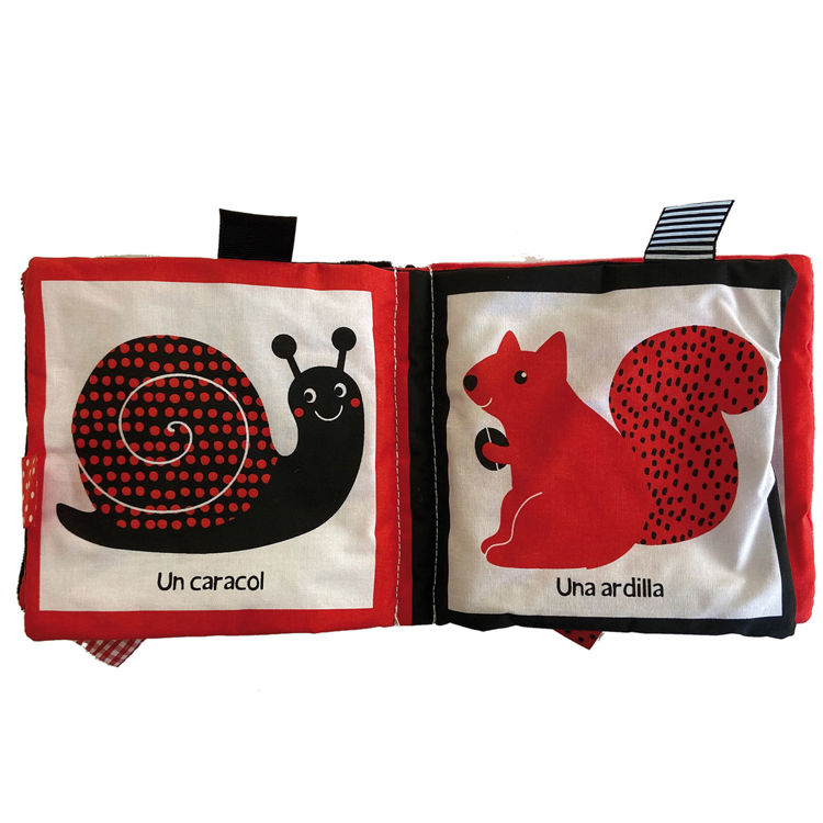 Imagen de Rojo, negro, blanco. Libro de tela