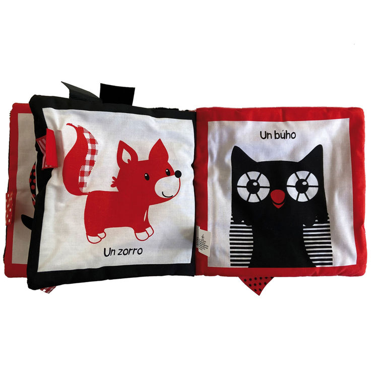Imagen de Rojo, negro, blanco. Libro de tela
