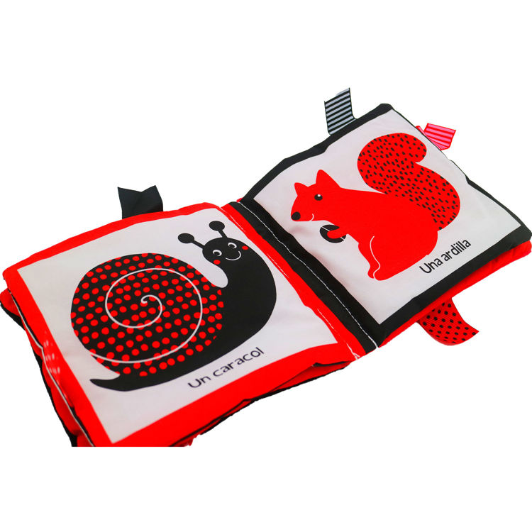 Imagen de Rojo, negro, blanco. Libro de tela