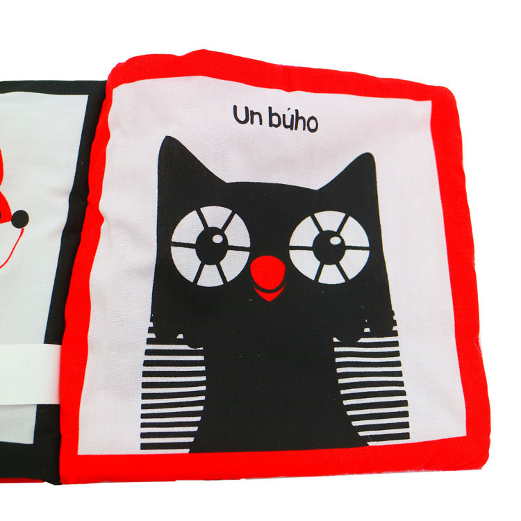 Imagen de Rojo, negro, blanco. Libro de tela