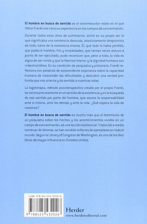 Imagen de El hombre en busca del sentido - Viktor Frankl