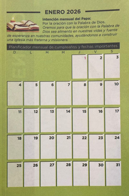 Imagen de Agenda 2026. Cada día con Jesús