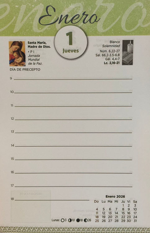 Imagen de Agenda 2026. Cada día con Jesús