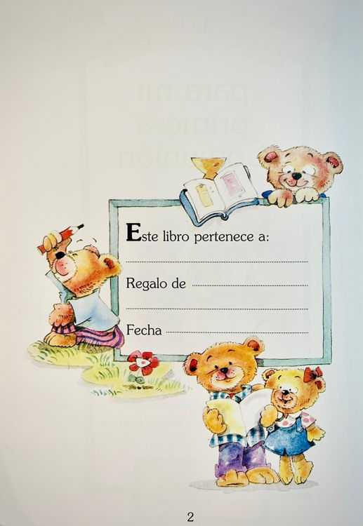 Imagen de El libro de los ositos. Para mi primera comunión