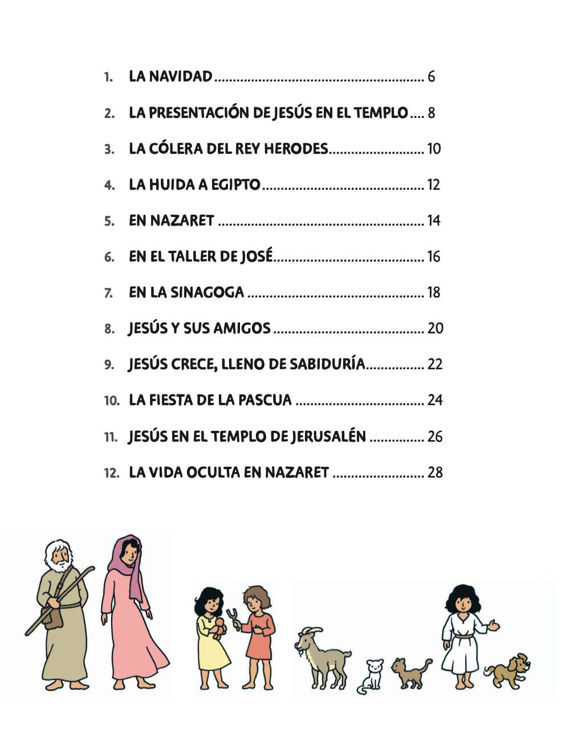 Imagen de Jesús de niño. Busca y encuentra