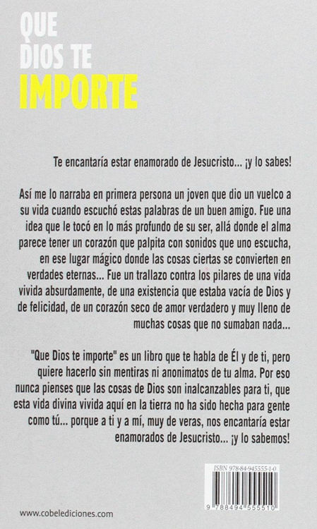 Imagen de Que Dios te importe