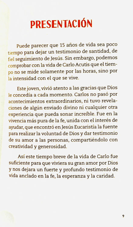 Imagen de Carlo Acutis. Conectado con el cielo