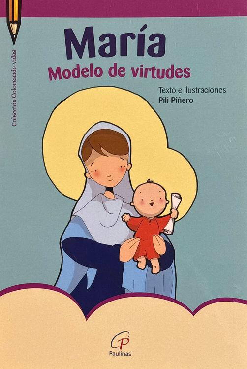 Imagen de María, modelo de virtudes. Libro para colorear
