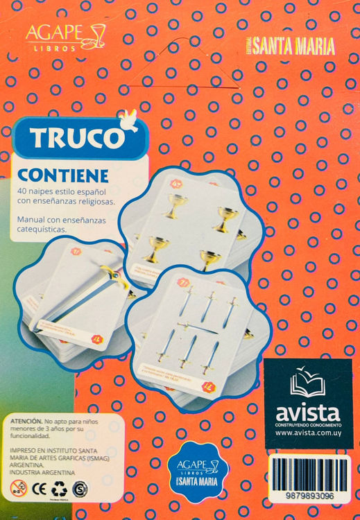 Imagen de Truco, con enseñanzas religiosas. Juego de cartas