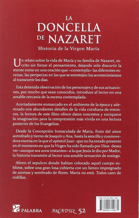 Imagen de La Doncella de Nazaret. Historia de la Virgen María