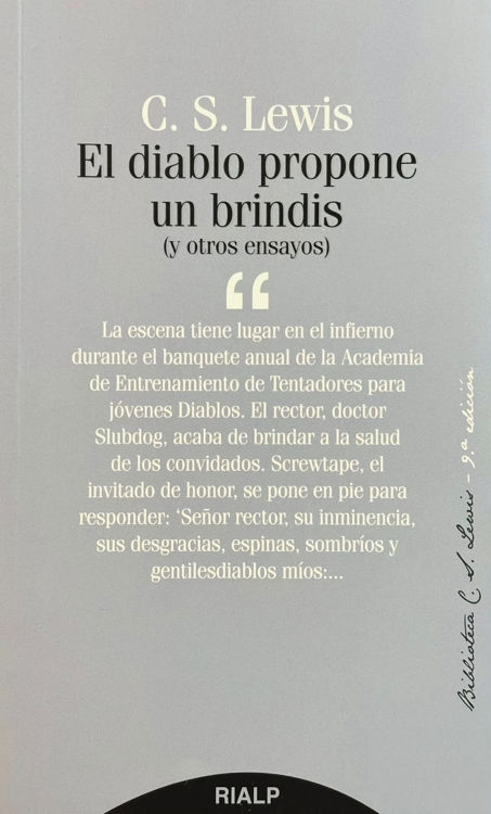 Imagen de El diablo propone un brindis. C. S. Lewis