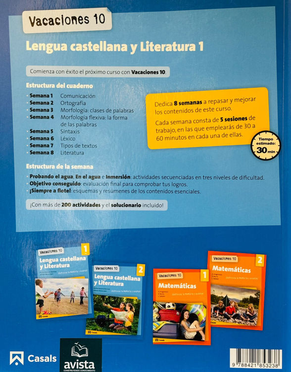 Imagen de Vacaciones 10. Lengua castellana y literatura 1 ESO