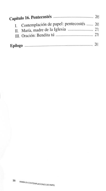 Imagen de María en Contemplaciones de Papel