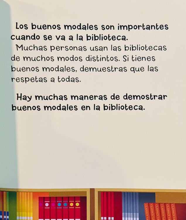 Imagen de Buenos modales en la biblioteca