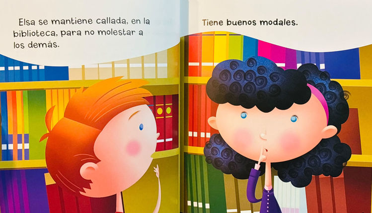 Imagen de Buenos modales en la biblioteca