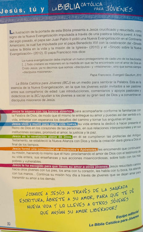 Imagen de La Biblia Católica para jóvenes (edición revisada)