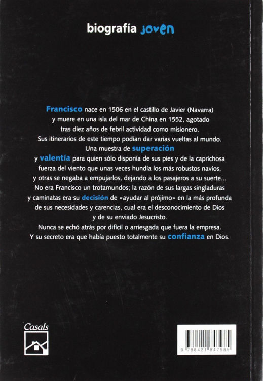 Imagen de San Francisco Javier: Por tierras y mares de esperar en Dios. Biografía joven