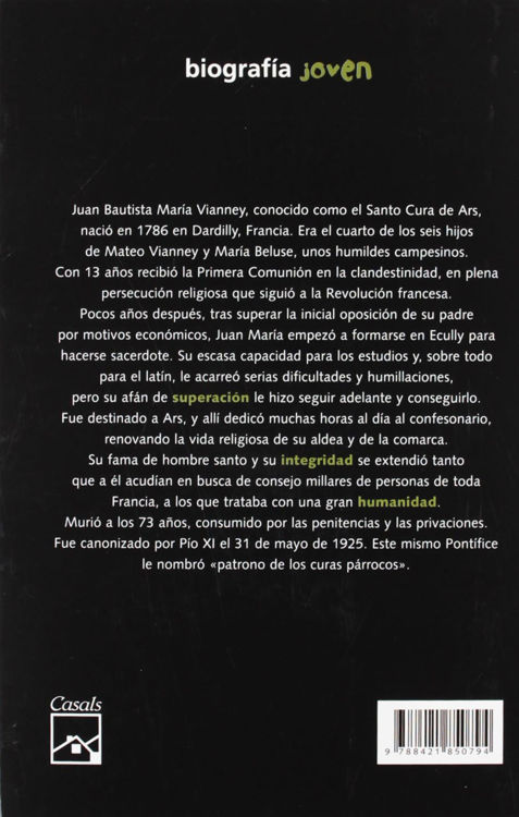 Imagen de El cura de Ars: El mensajero del perdón. Biografía Joven