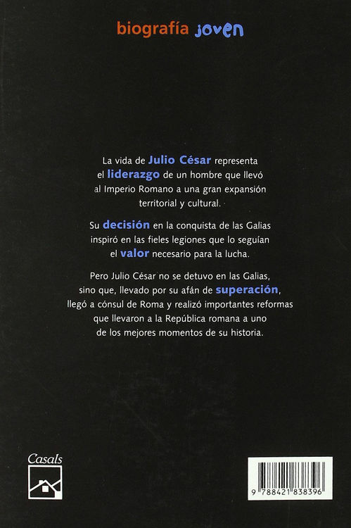 Imagen de Julio César: Veni, vidi, vici. Biografía joven